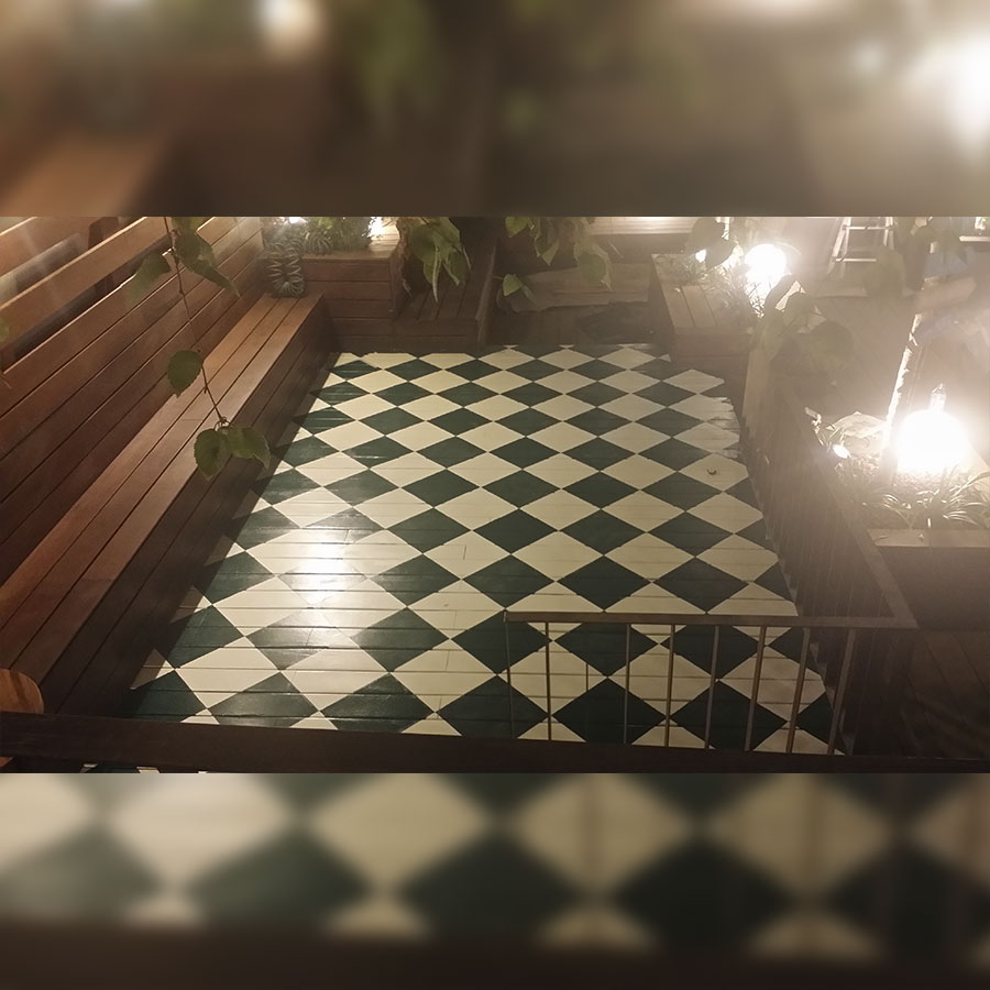 pintura de suelo en restaurante madrid centro