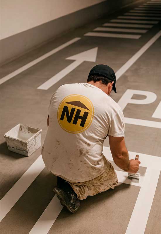 pintores señalética de parkings