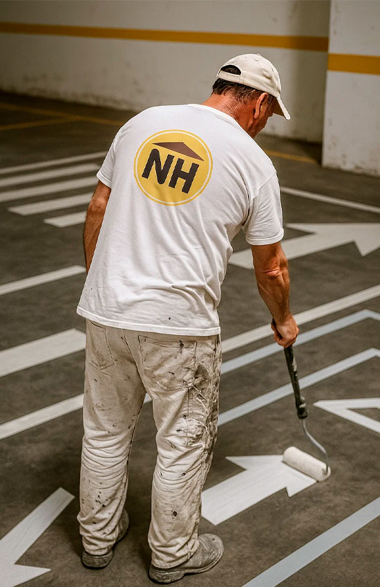 pintores señalética de parkings